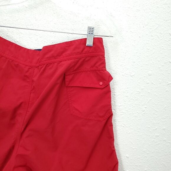 PATAGONIA Men’s Red Nylon Hiking Outdoors Quick Dry Board Boating Swim Shorts - Picture 7 of 11